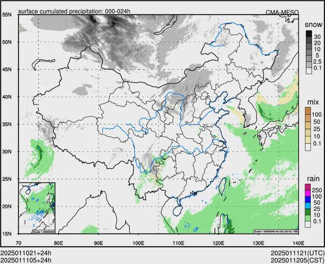 下一波大范围降温准备：雨雪将再起米乐m6三九暖如春升幅超10度！(图4)